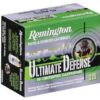 Close× Remington Ultimate Home Defense 45 ACP 230gr, Brass Jacketed Hollow Point 20rd Box