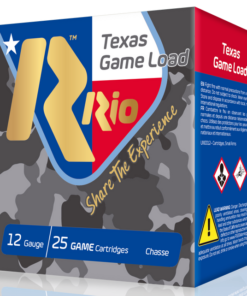 RIO Top Game Texas Game Load High Velocity 12 Ga, 2.75", 1-1/4oz, 7.5 Shot, 25rd Box