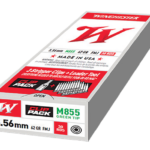 Winchester USA 5.56x45mm NATO, 62gr, FMJ, 30rd Box (Clip Pack)