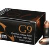 G9 9mm, 80gr, Solid Copper External Hollow Point, 20rd Box