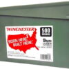 Close× Winchester Handgun Ammo 9mm 115gr, FMJ 500 Rounds per Can - 2 Cans - Total 1000 Rounds