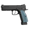 CZ Shadow 2 Optics Ready 9mm Pistol With Blue Grips, Black - 91251