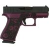 Glock G43X Full Engraved Paisley Subcompact 9mm 3.41" 10rds, Black Cherry
