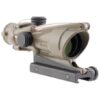 Trijicon ACOG 4x32mm Dual Illuminated Red 5.56/.223 BDC Chevron Rifle Scope, Flat Dark Earth